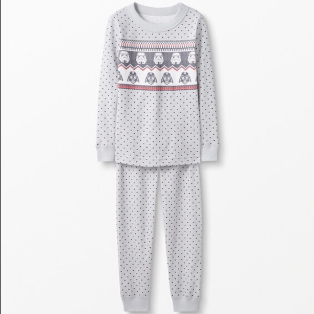 NWT Hanna Andersson Star Wars Fair Isle Holiday Christmas Long John Pajama 3-6M